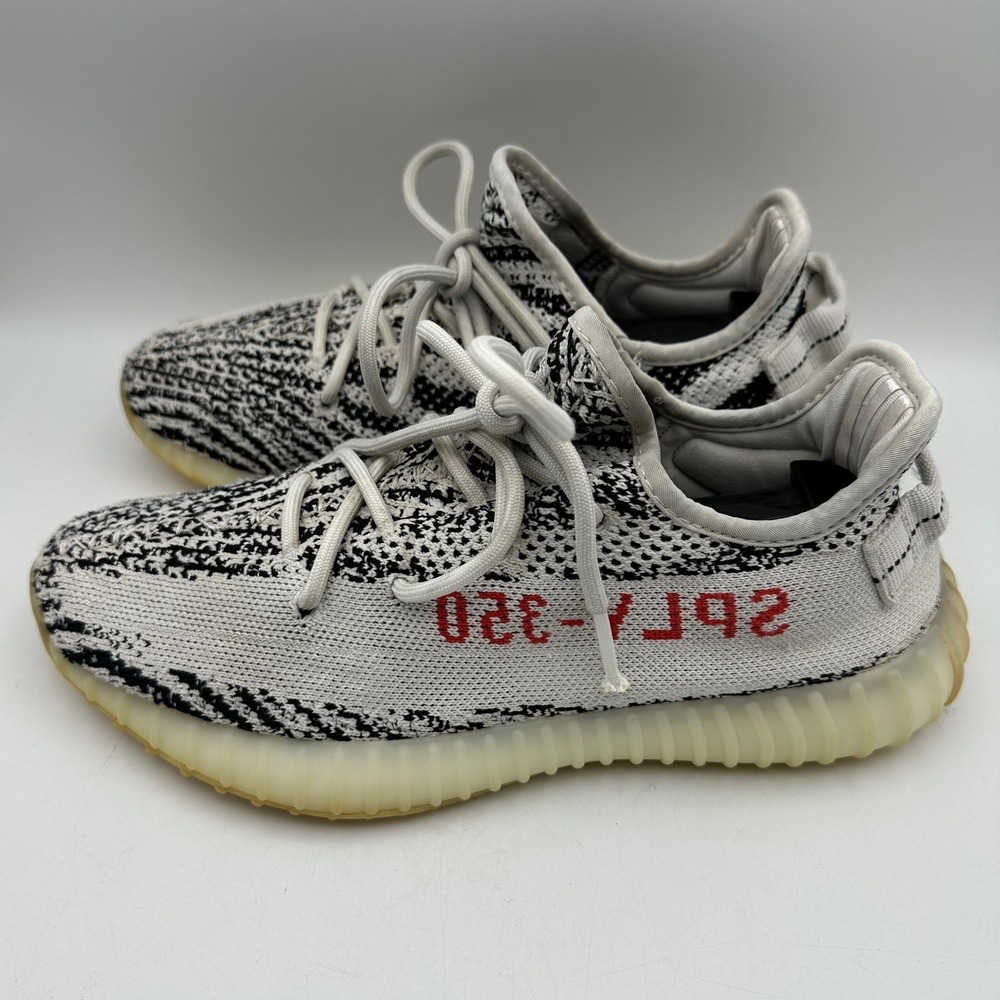 Adidas Yeezy Boost 350 V2 Zebra Mens Size 7.5 White Black CP9654